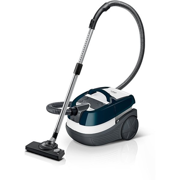 Aspirator multifuncțional Wet&amp;Dry Bosch BWD41720, 1700W, alb-turcoaz