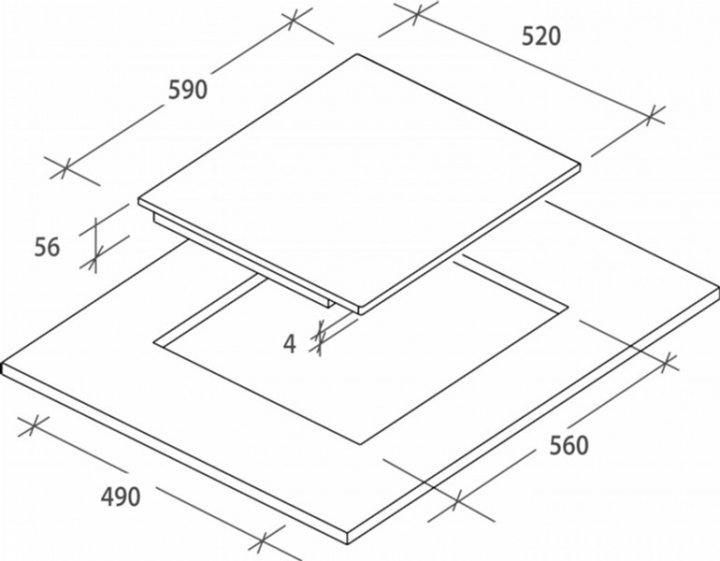 Plită cu inducție Candy CTP643C/4U