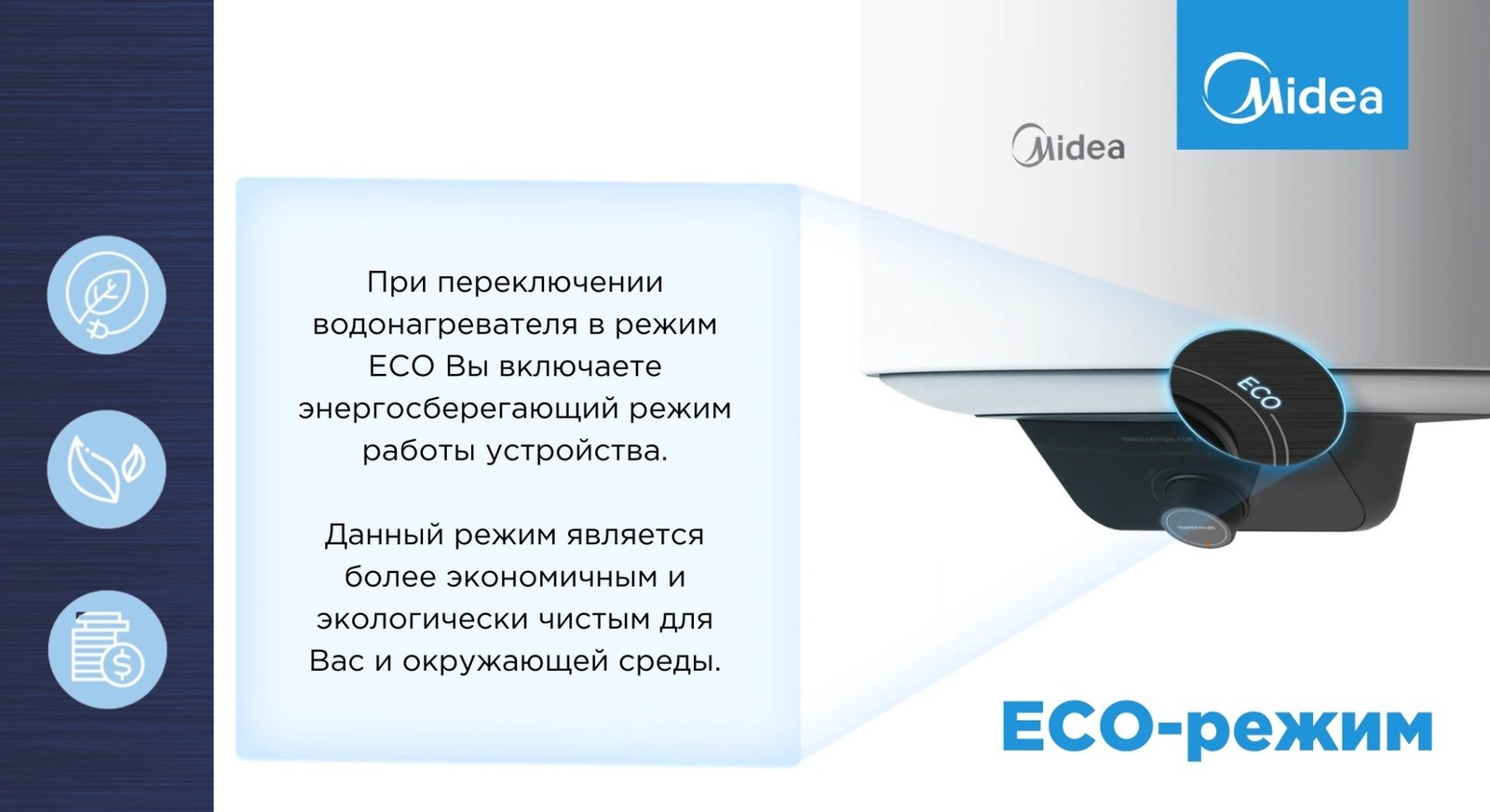 Электрический водонагреватель Midea Prime Wi-Fi D80-15EFG