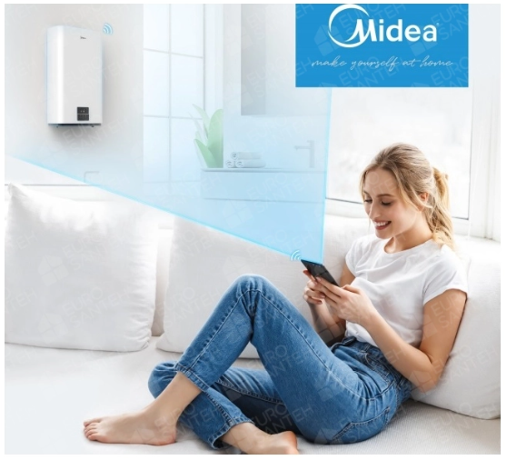 Электрический водонагреватель Midea Prime Wi-Fi D80-20ED6(D) «сухой» ТЭН