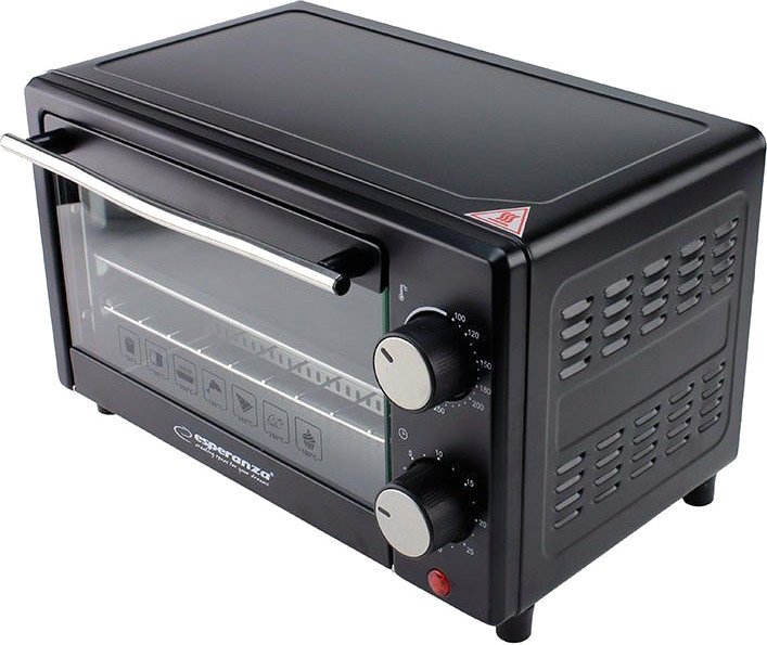 Mini cuptor Esperanza EKO004, 900W, 10l, Timer, Negru