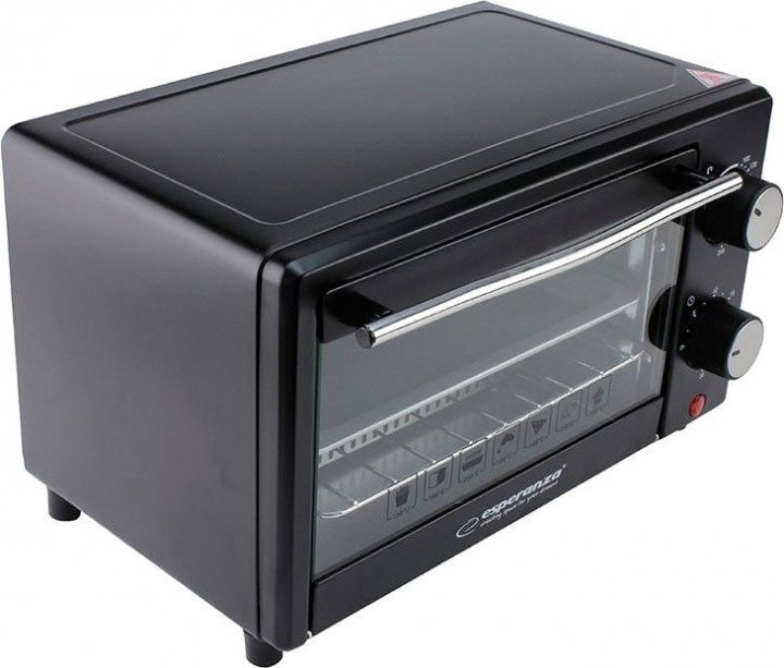 Mini cuptor Esperanza EKO004, 900W, 10l, Timer, Negru