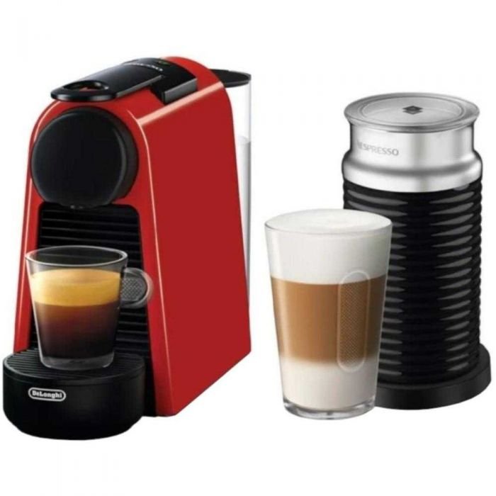 Кофемашина капсульная Nespresso Essenza Mini Ruby Red + Aeroccino3 Black