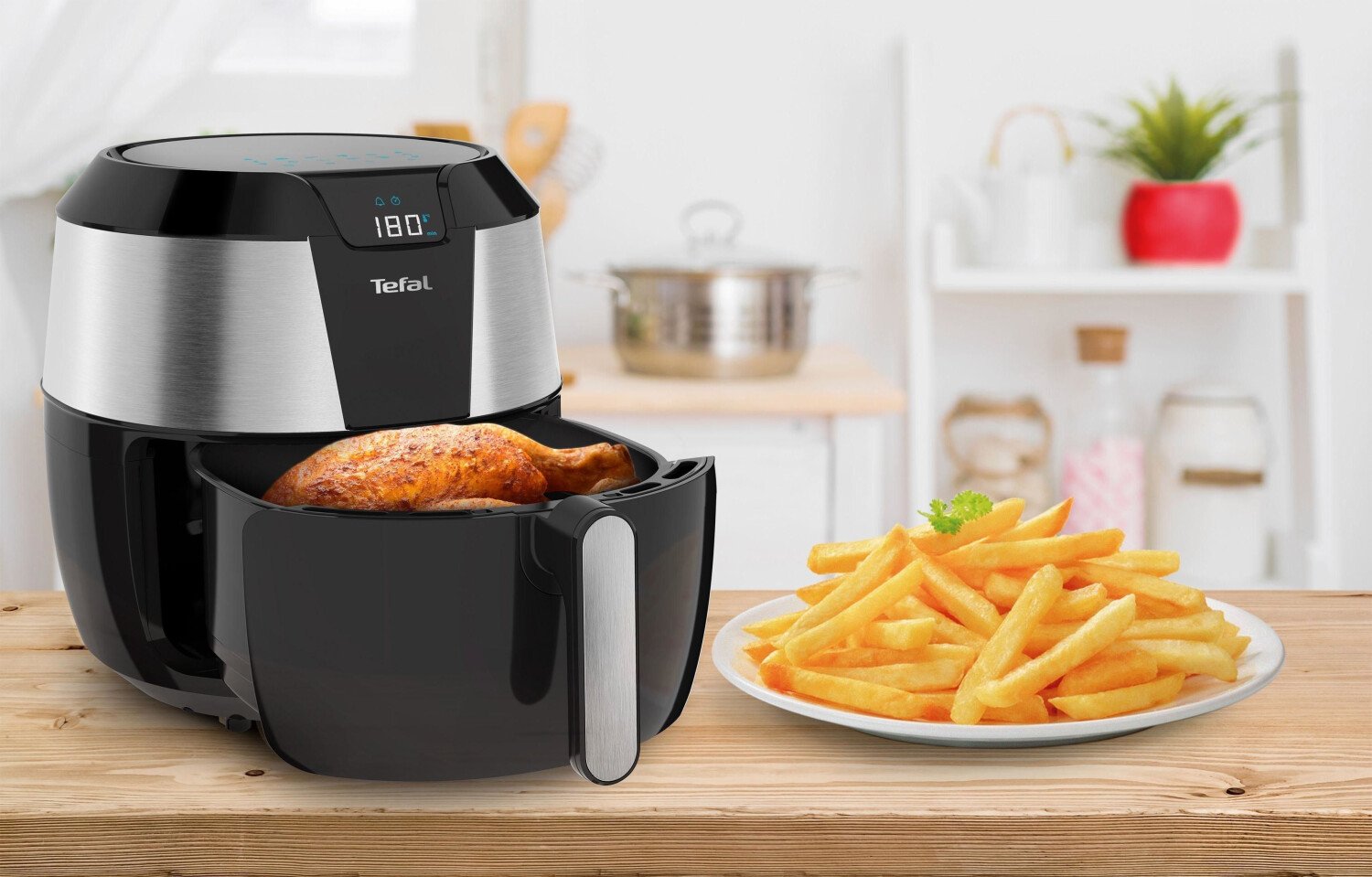 Фритюрница Tefal Easy Fry XXL EY701D15, 5.6л, 8 функций, черный