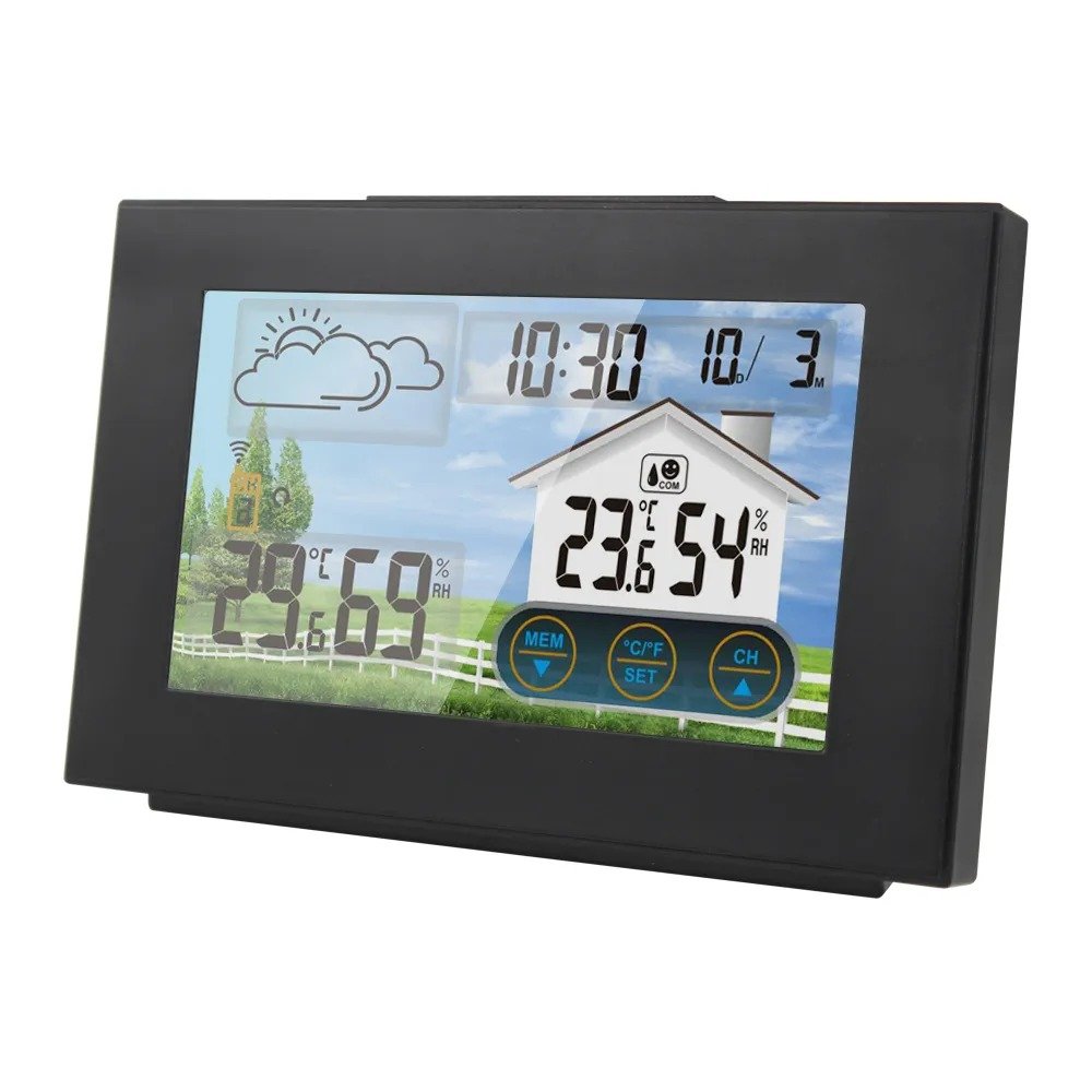 Stație meteorologică Fan Ju FJ3551A, cu ceas, alarma si termometru