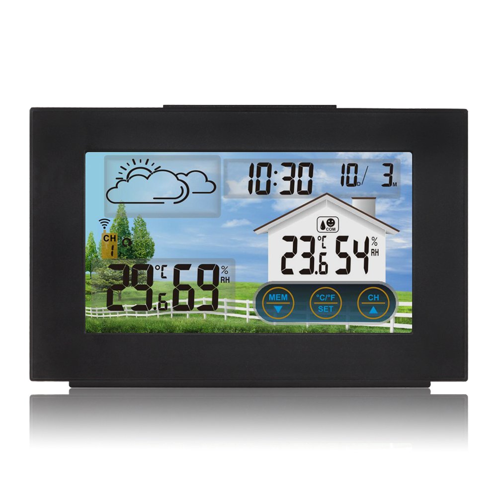Stație meteorologică Fan Ju FJ3551A, cu ceas, alarma si termometru