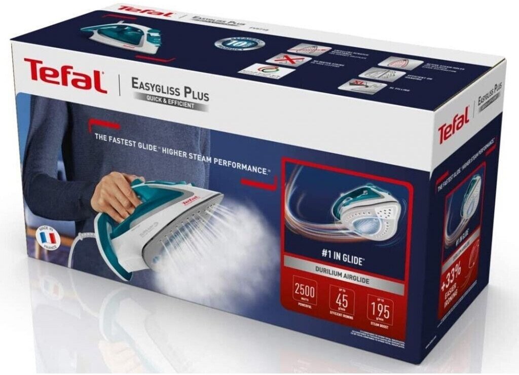 Утюг с паром Tefal FV5718 Easygliss Plus, 2500 Вт, Бирюзовый