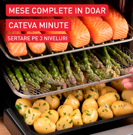 Фритюрница Tefal Easy Multifunction Fry FW5558E0, 15л, 9 функций, черный