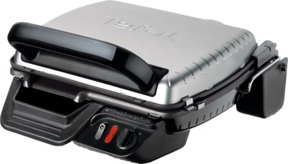 Электрический гриль Tefal GC305012, 2000 Вт, нержавеющая сталь, съемные антипригарные пластины, регулируемый термостат