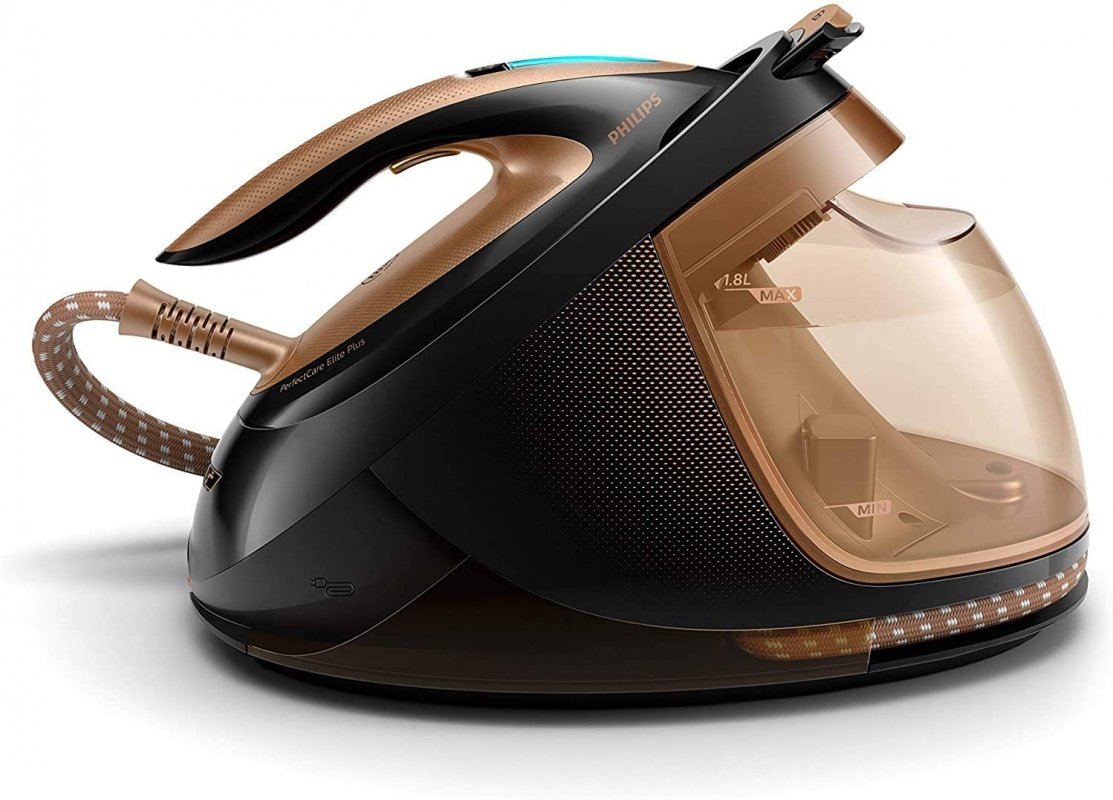 Stație de călcat de înaltă presiune Philips PerfectCare Elite Plus GC9682/80, 2700 W, 8 bar, Talpa T-ionicGlide