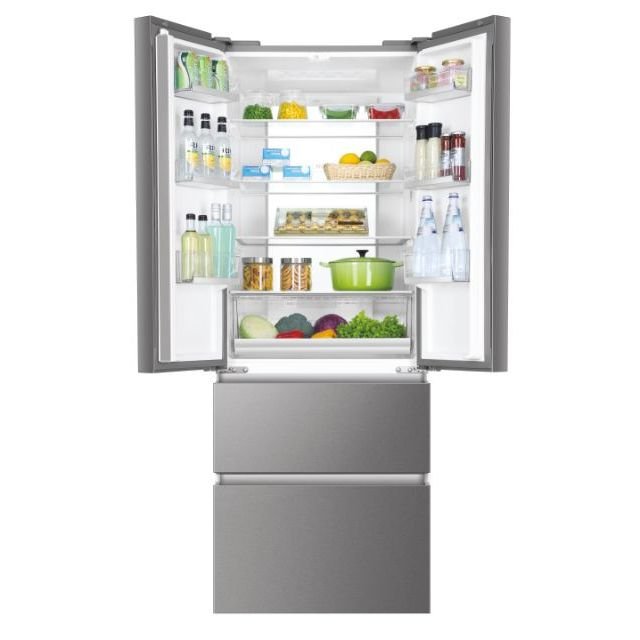 Холодильник French Door Haier HB17FPAAA, 446 l, No Frost, LED, Класс E, H 190 cм, нержавейка