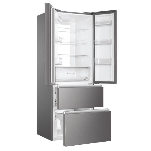 Холодильник French Door Haier HB17FPAAA, 446 l, No Frost, LED, Класс E, H 190 cм, нержавейка