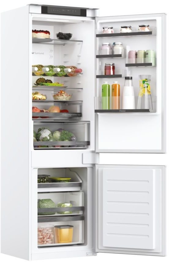Combina frigorifica incorporabila Haier HBW5519E, Total No Frost, 281 l, H 193 cm, Clasa E, Wi-Fi