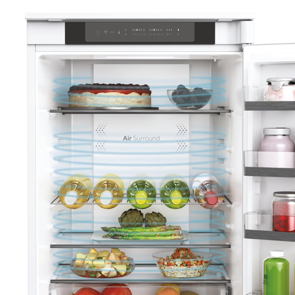 Combina frigorifica incorporabila Haier HBW5518E, Total No Frost, 248 l, H 178 cm, Clasa E, Wi-Fi