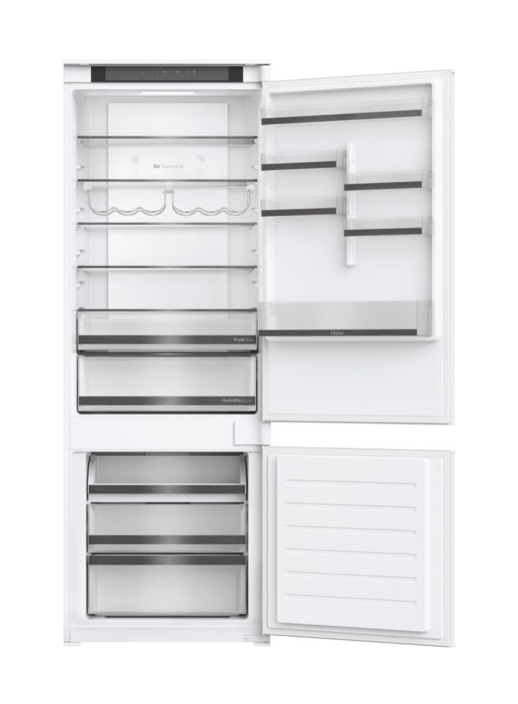 Холодильник встраиваемый Haier HBW5719E, No Frost, 364 л, H 193,5 см, Класс E, Wi-Fi