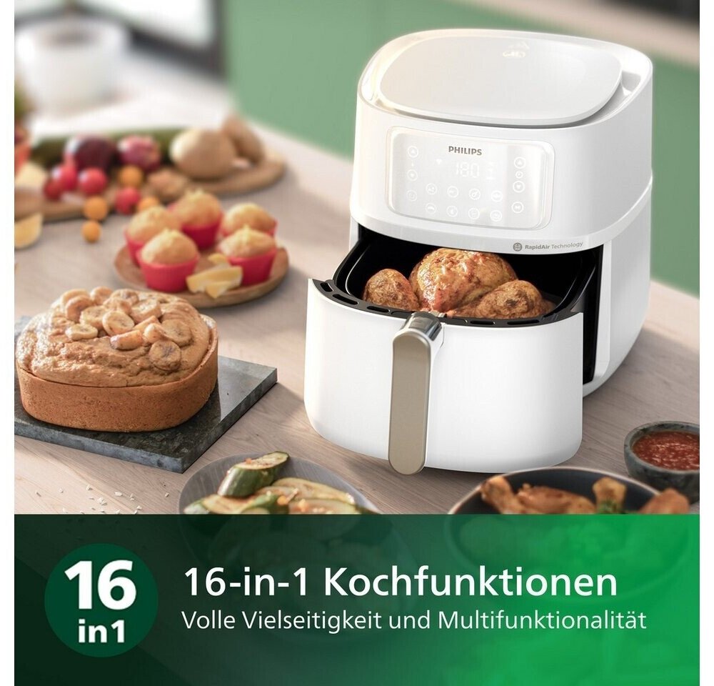Фритюрница Серия 5000 XXL Connected Philips HD9285/00, 7.2л, 16 функций, белый