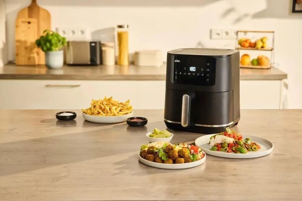 Friteuza cu aer cald Braun MultiFry 5 HF5030, 1700W, 6.0l, 8 functii, negru