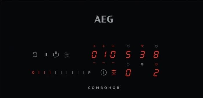 Индукционная варочная панель с интегрированной вытяжкой AEG IDE84244IB