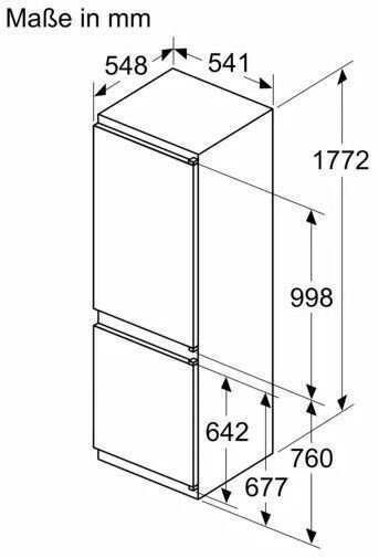 Холодильник встраиваемый Bosch KIV865SF0