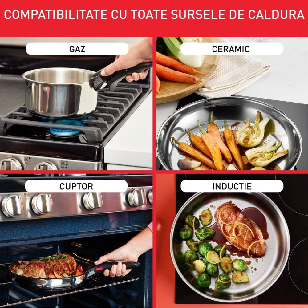 Set de vase din 20 piese Tefal Ingenio Emotion L897SJ04