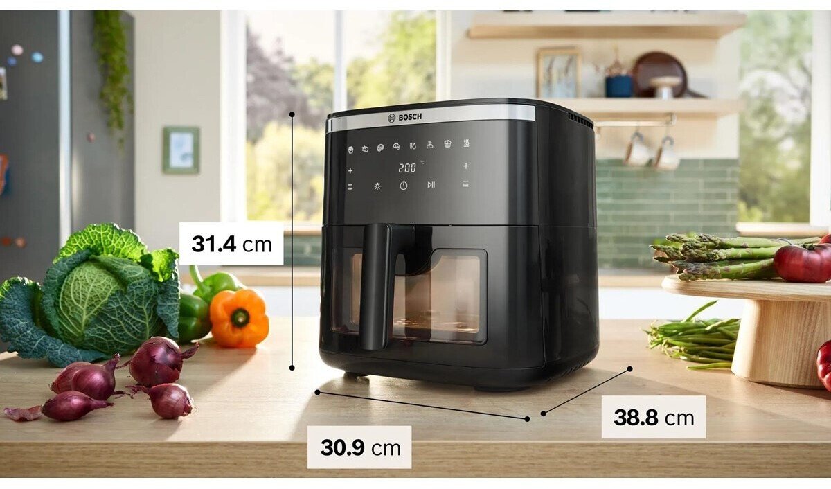 Фритюрница Bosch MAF671B1, 7.2л, 8 функций, черный