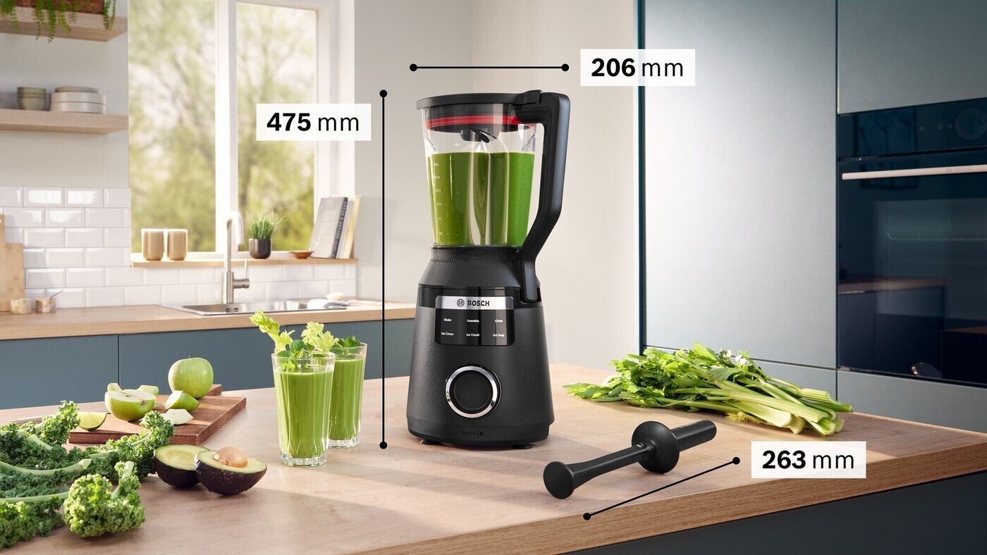 Высокоскоростной блендер Bosch MMBD665B1, VitaPower, 1800 W, Черный