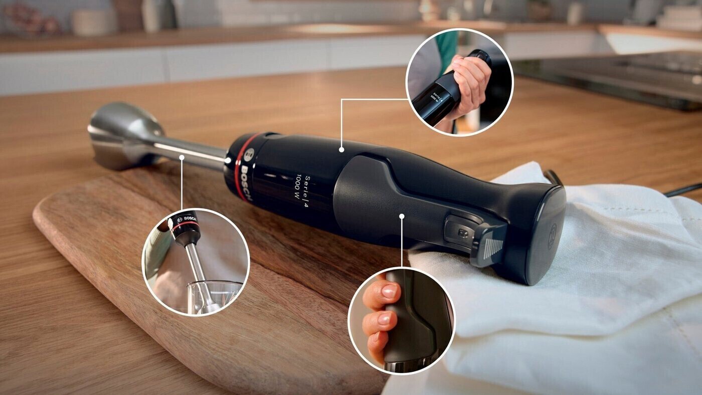 Погружной блендер Bosch MSM4B610 ErgoMaster 1000 W, черный