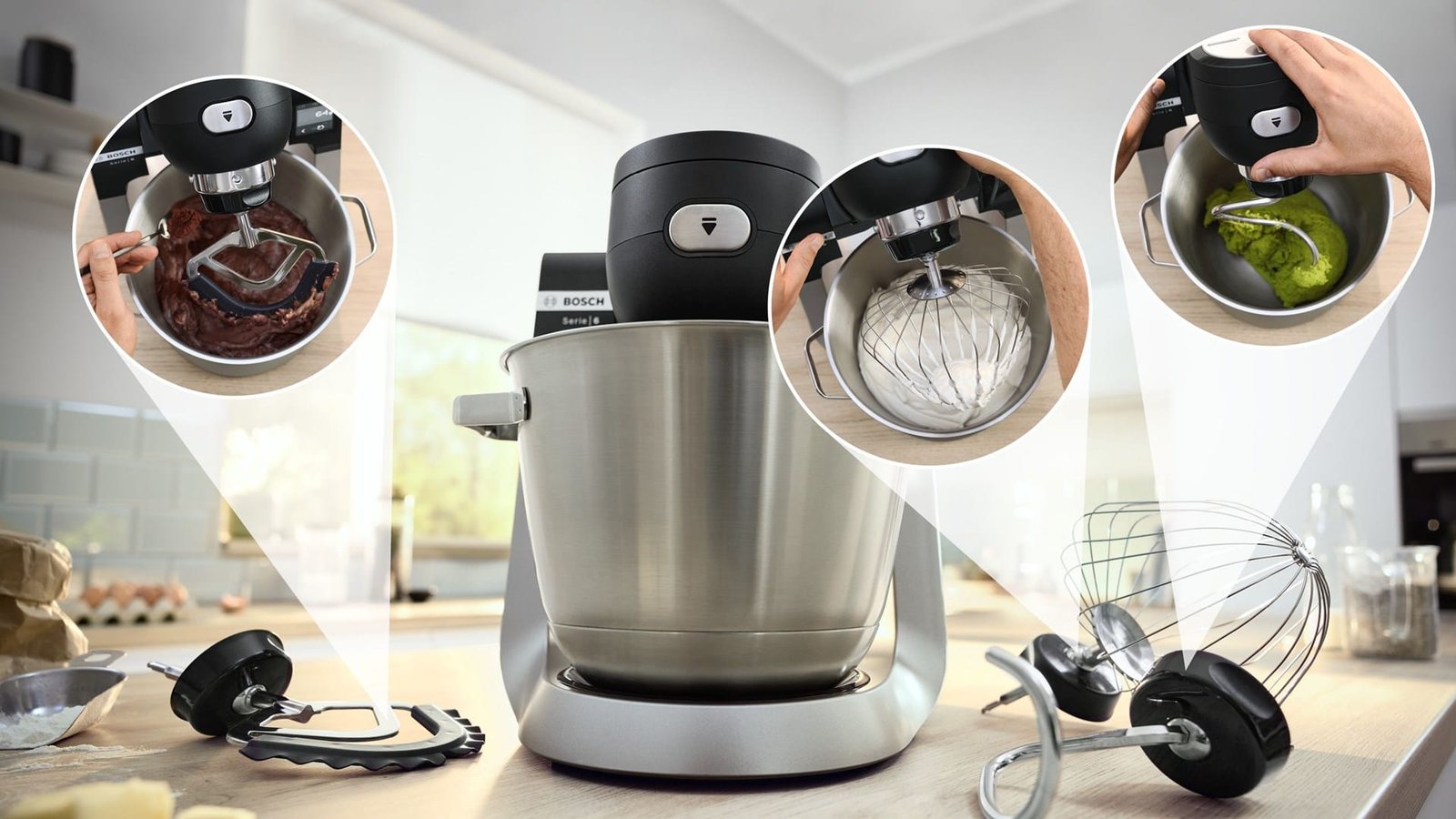 Robot de bucatarie Bosch MUMS6ZS17, 1600W, 7 trepte, bol inox 5.5 litri