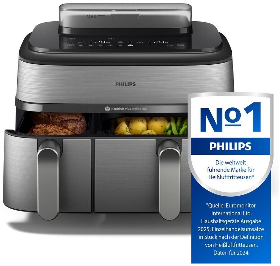 Двойная фритюрница Philips Серия 5000 NA555/00, 3.0кг, 9.0л, 2750Вт