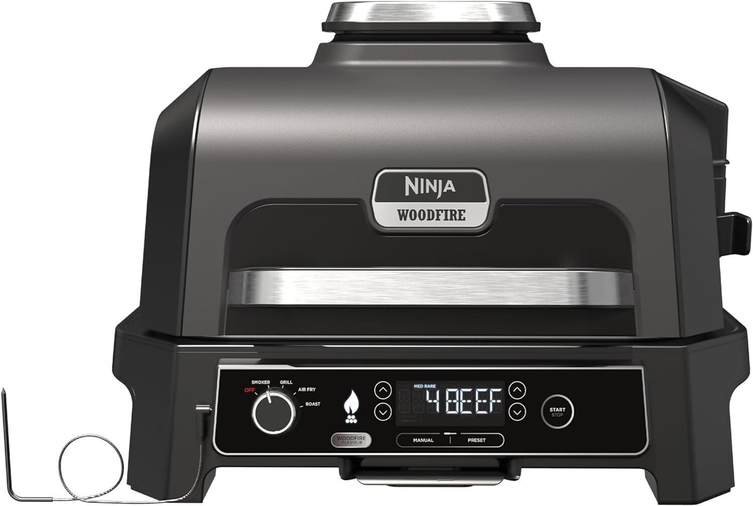 Grătar electric cu funcție de afumare Ninja Woodfire Pro OG850EU