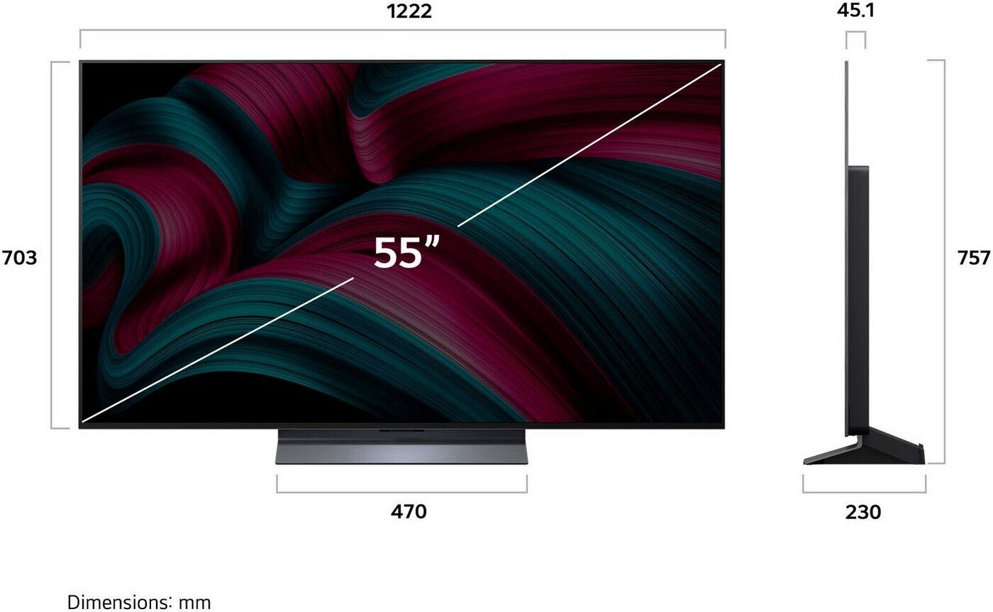Телевизор LG OLED55C5ELB, Ultra HD 4K, HDR, 139см