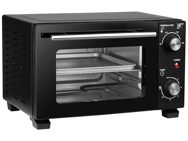 Электрическая печь Lafe PIW-001, 800Вт, 230 градусов, 10л, Таймер, Черный