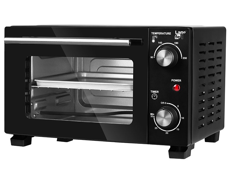 Электрическая печь Lafe PIW-001, 800Вт, 230 градусов, 10л, Таймер, Черный