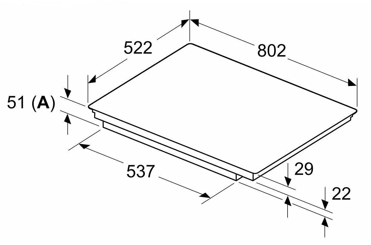 Варочная панель индукционная Bosch PVS831HB1E, 80см, Home Connect