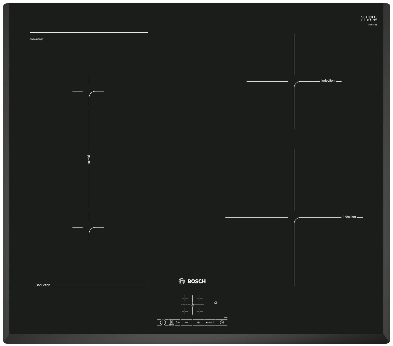 Plită cu inducție Bosch PWP651BB5E