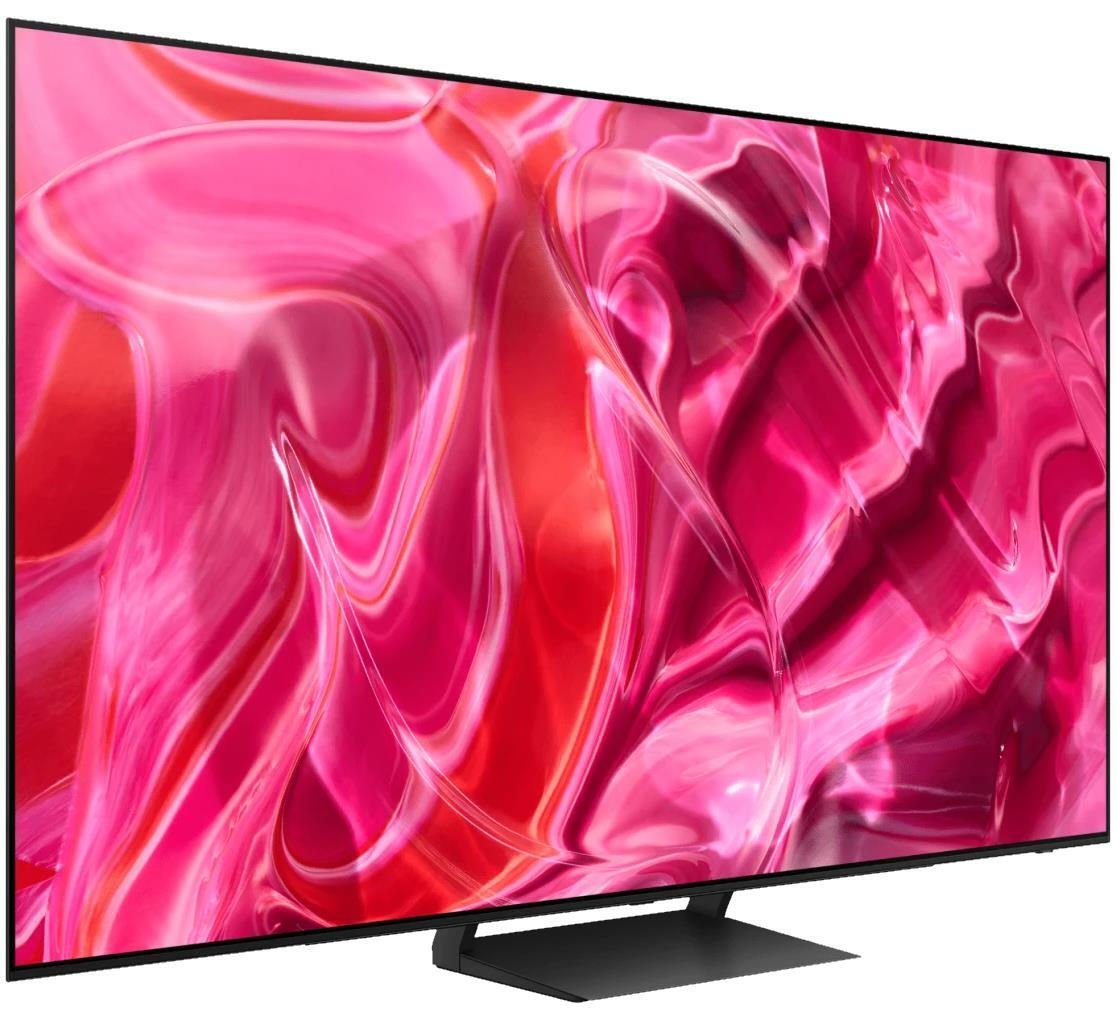 Телевизор Samsung QLED 4K QE77S90CAUXUA, 3840x2160 UHD, Tizen, чёрный