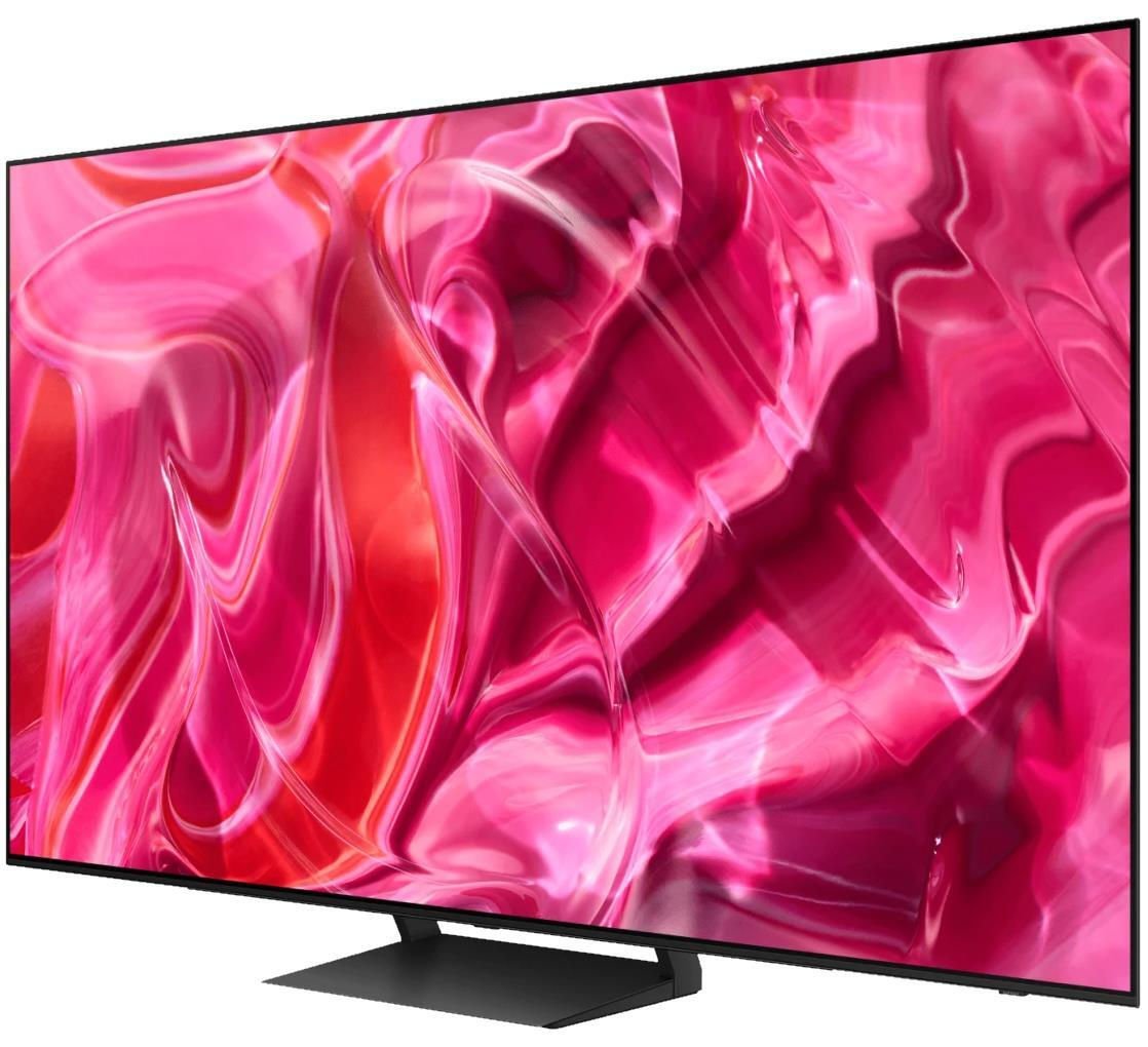 Телевизор Samsung QLED 4K QE77S90CAUXUA, 3840x2160 UHD, Tizen, чёрный