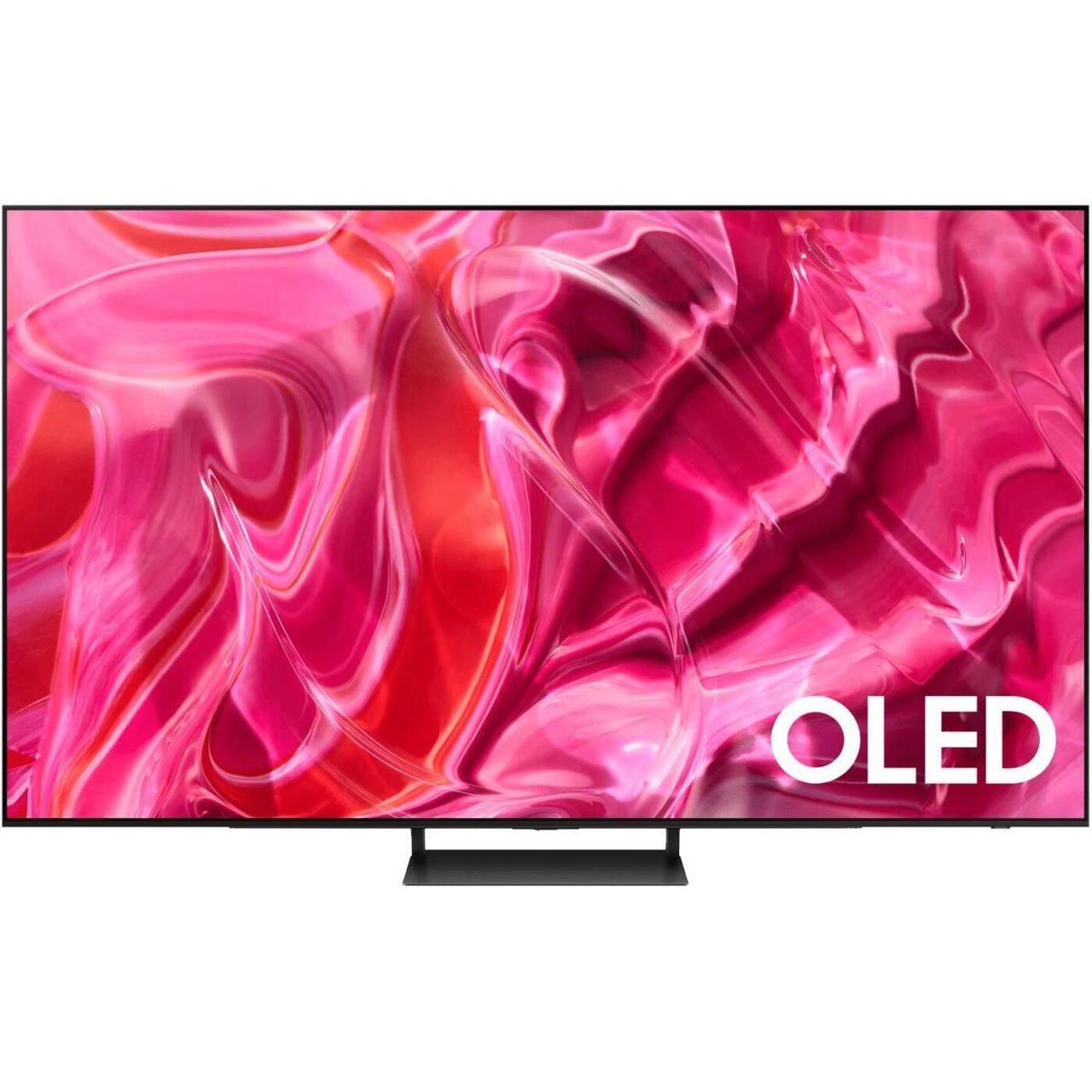 Телевизор Samsung QLED 4K QE77S90CAUXUA, 3840x2160 UHD, Tizen, чёрный