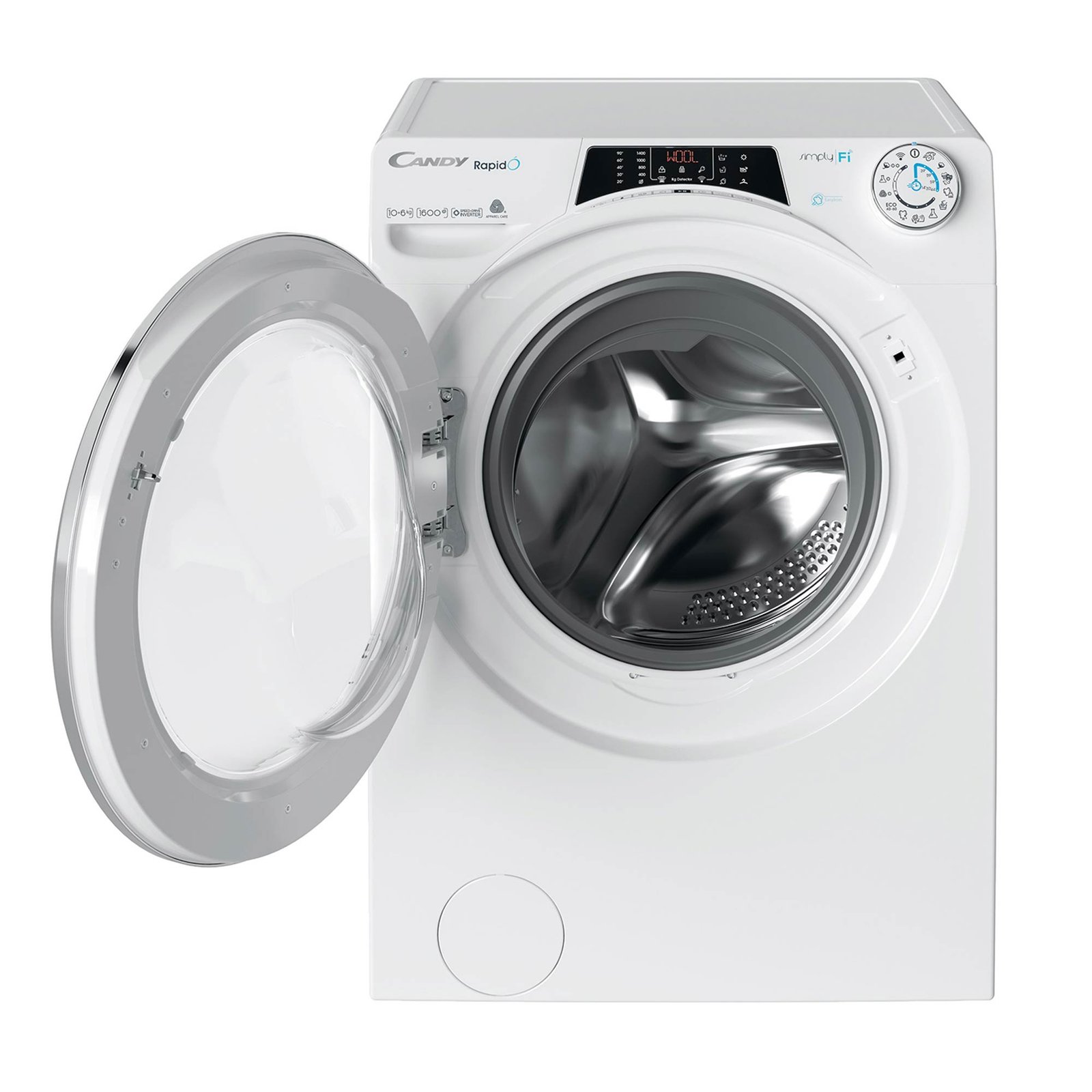 Mașină de spălat rufe cu uscător Candy ROW61064DWMCT-S, 10 + 6 kg, 1600 RPM, Steam, Clasa A / A, Wi-Fi