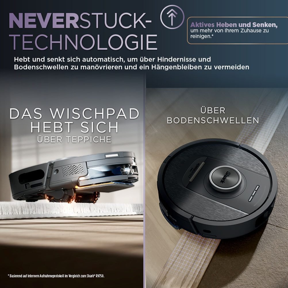 Робот-пылесос для сухой и влажной уборки Shark RV2800YEEU PowerDetect NeverTouch