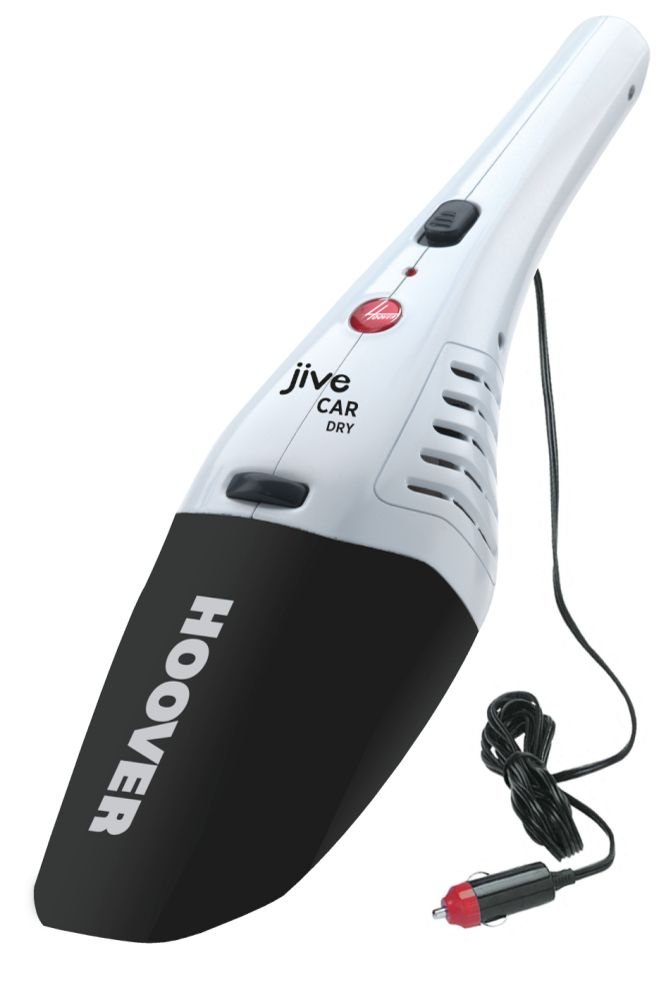 Пылесос автомобильный Hoover SJ4000DWB6/1, 12V, 0.3 л, Моющийся микрофильтр, белый/черный