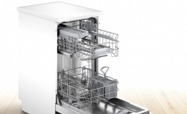Посудомоечная машина Bosch SRS2IKW04E, 9 комплектов, кол-во программ 6, 45 см, A+, Белый