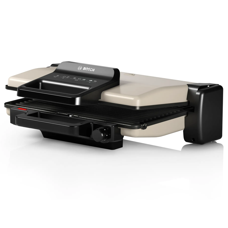 Contact grill Bosch TCG3302, 2000 W, temperatura reglabila si placi detasabile