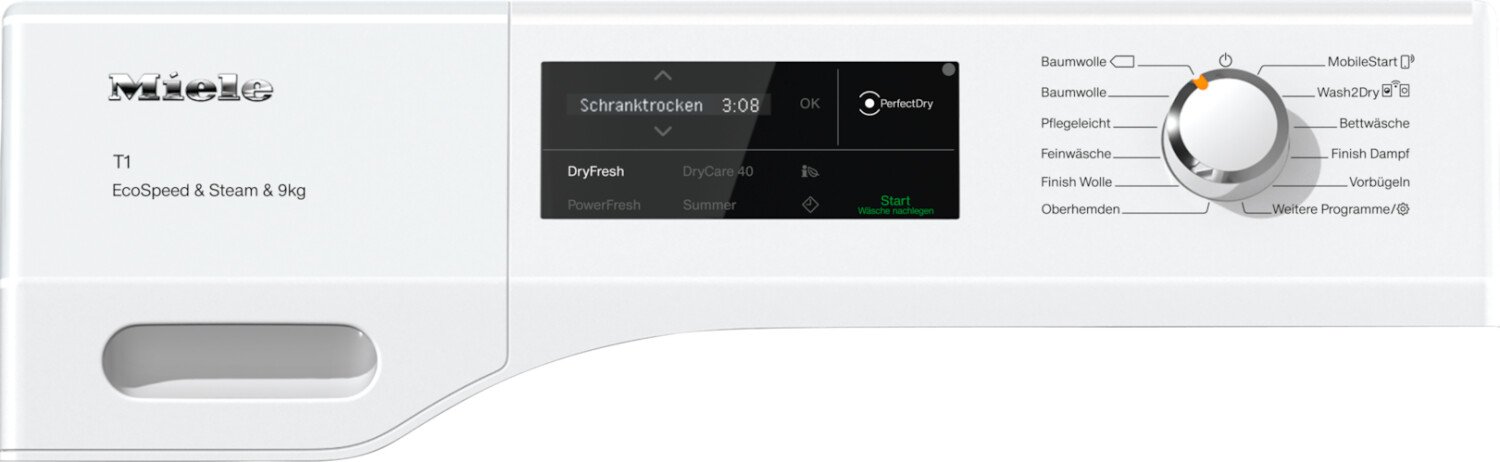 Uscator de rufe Miele TCL790WP EcoSpeed&amp;Steam 9kg
