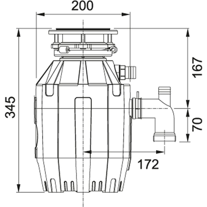 Измельчитель пищевых отходов Franke TURBO ELITE TE-50 134.0500.617