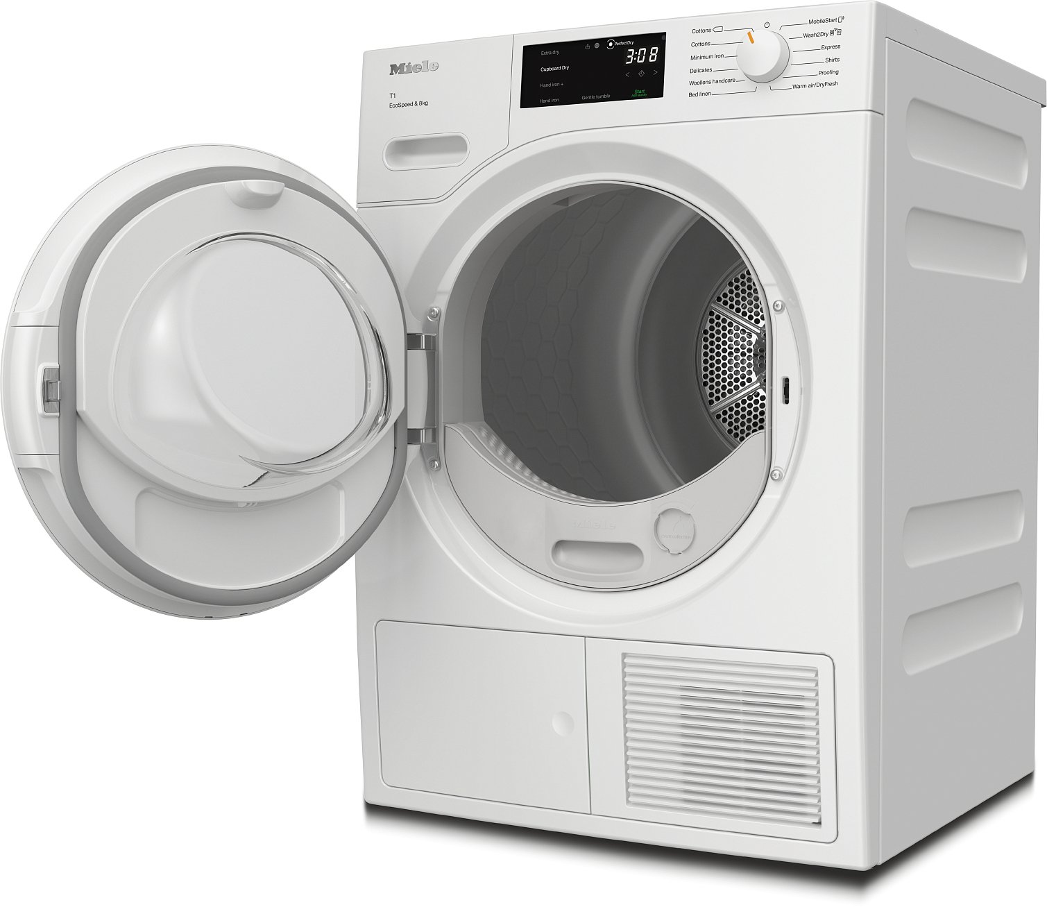 Uscator de rufe Miele TWC 640 WP EcoSpeed 8kg DirectSensor I Miele@home I Tehnologie DryProtect