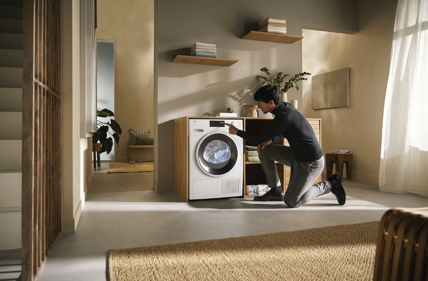 Uscator de rufe Miele TWC 640 WP EcoSpeed 8kg DirectSensor I Miele@home I Tehnologie DryProtect