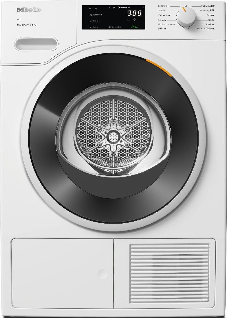 Uscator de rufe Miele TWC 640 WP EcoSpeed 8kg DirectSensor I Miele@home I Tehnologie DryProtect