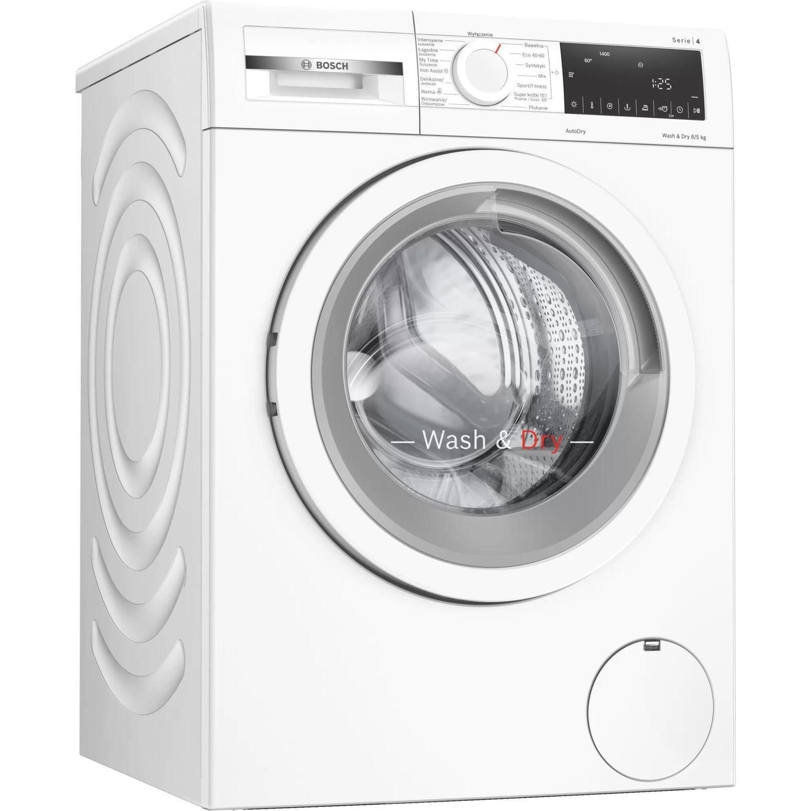 Maşina de spălat rufe cu uscător Bosch WNA13401PL, 8 + 5 kg, 1400rpm, Clasa A / A