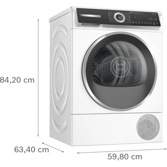 Uscator de rufe Bosch WQH245B4BY, 9 kg, Smart Dry, Iluminare interioara, Clasa A+++